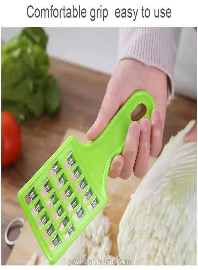 MEZON قطاعة خضراوات متعددة الأغراض من ميزون، قطاعة يدوية للمطبخ لتقطيع الملفوف والبصل والبطاطس والجزر والفواكه، محمولة للاستخدام في التخييم والنزهات الخارجية - Image 5